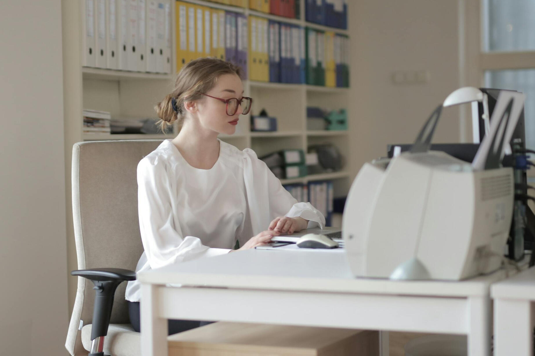 Lady Working